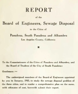 Report of the Board of Engineers Sewage Disposal