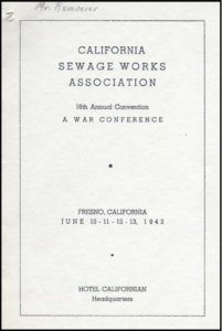 The 1943 Annual Convention and War Conference Program Cover