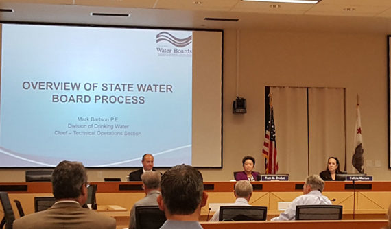Garry presented the Advisory Group's report at the State Water Board workshop in October.