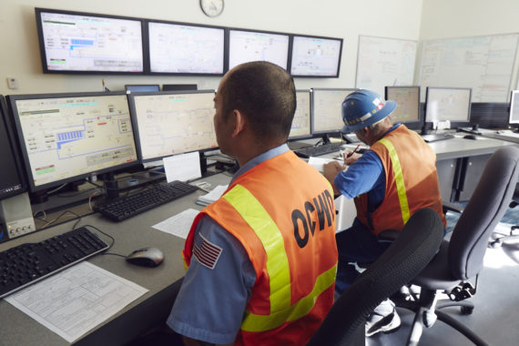 Operators at OCWD in Fountain Valley.