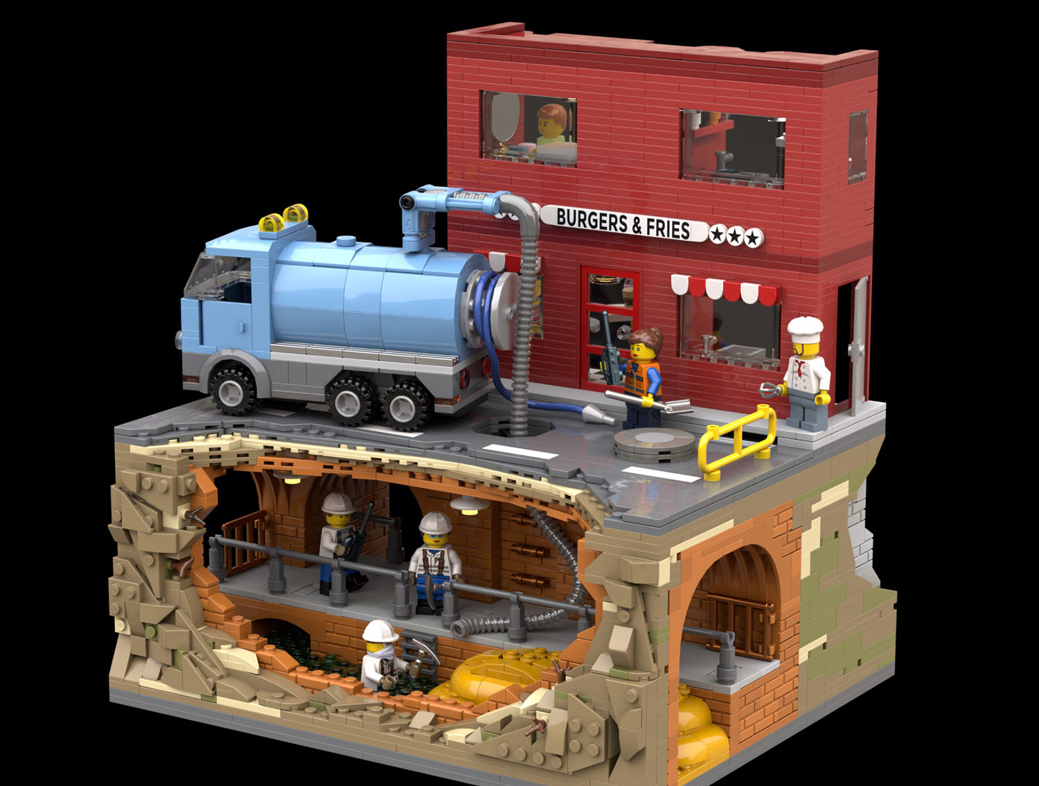 LEGO Ideas Fighting the Fatberg California Water Environment