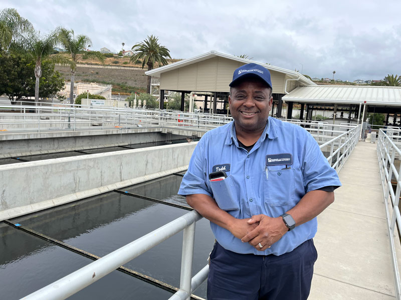 Wastewater treatment operator reaches 25-year milestone